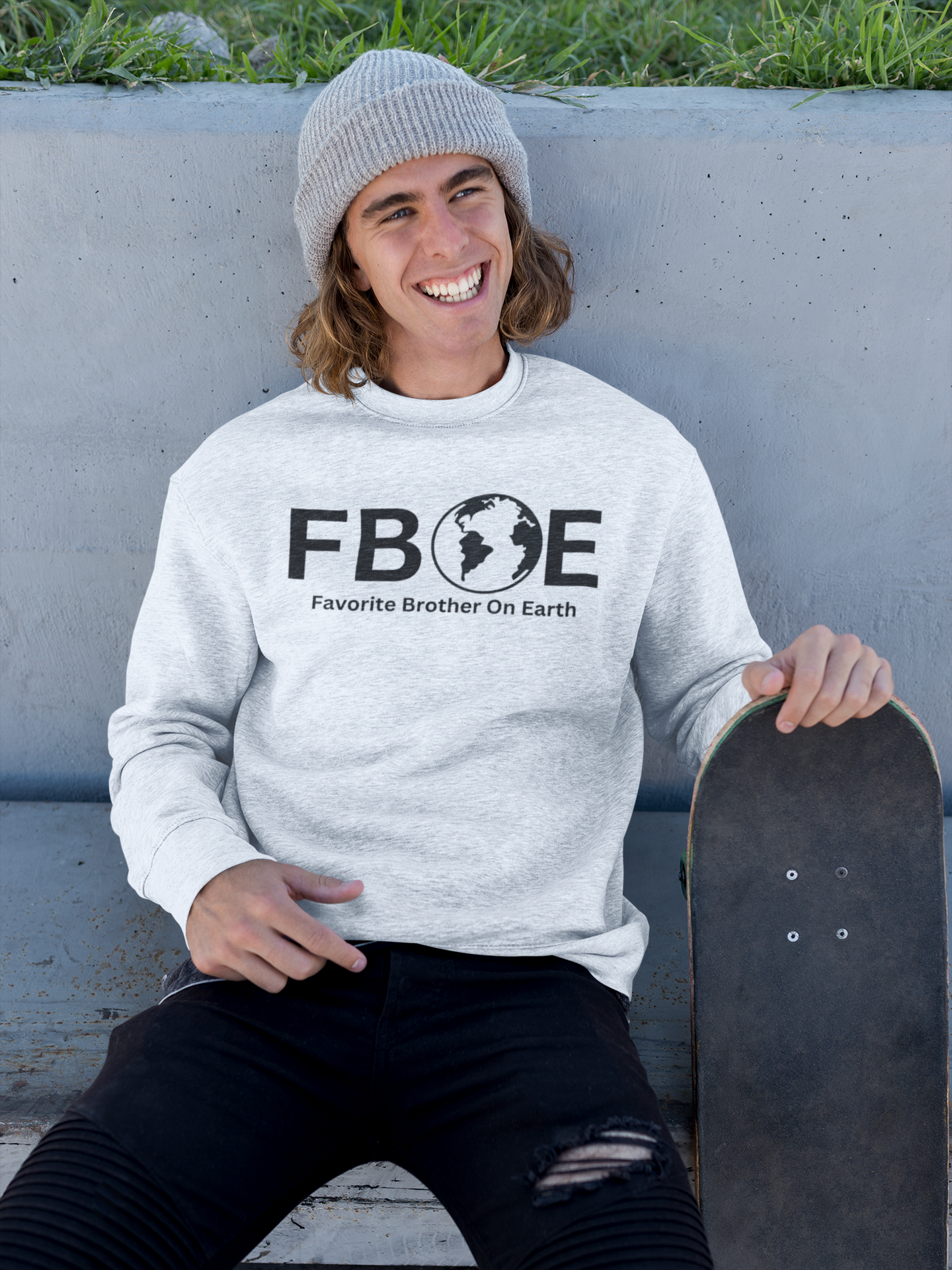 Favorite Brother On Earth (FBOE) Crewneck Sweatshirt – Cozy & Durable
