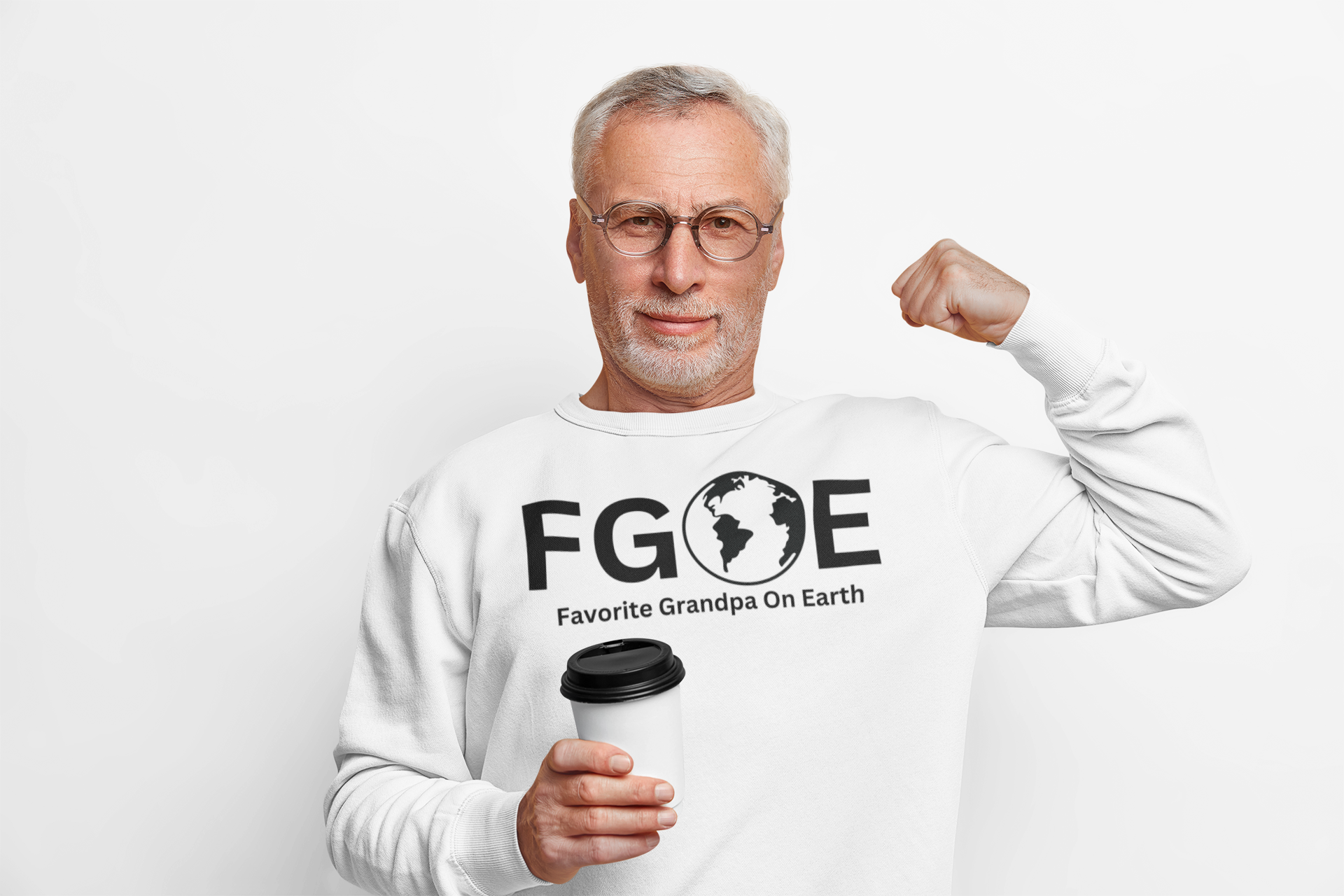Favorite Grandpa On Earth (FGOE) Unisex Heavy Blend™ Crewneck Sweatshirt
