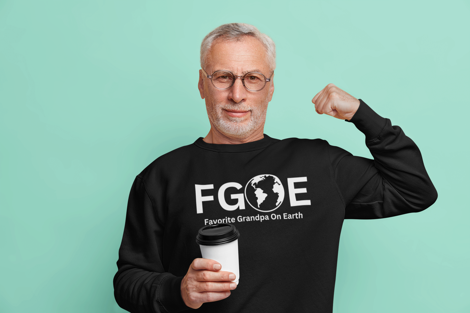 Favorite Grandpa On Earth Crewneck Sweatshirt - (FGOE) Unisex Heavy Blend