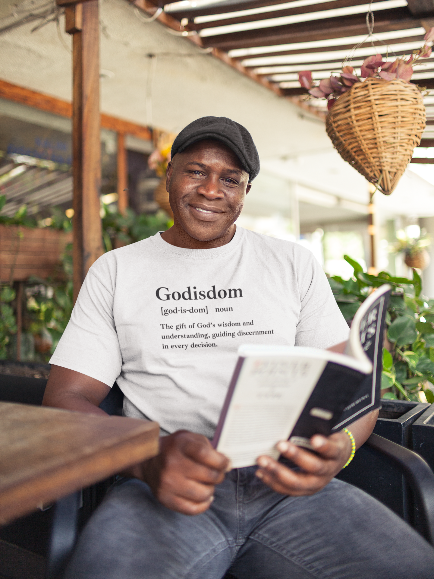 Godisdom Comfort Colors 1717 Garment-Dyed T-Shirt – 100% Cotton, Relaxed Fit, Customizable Faith-Inspired Tee