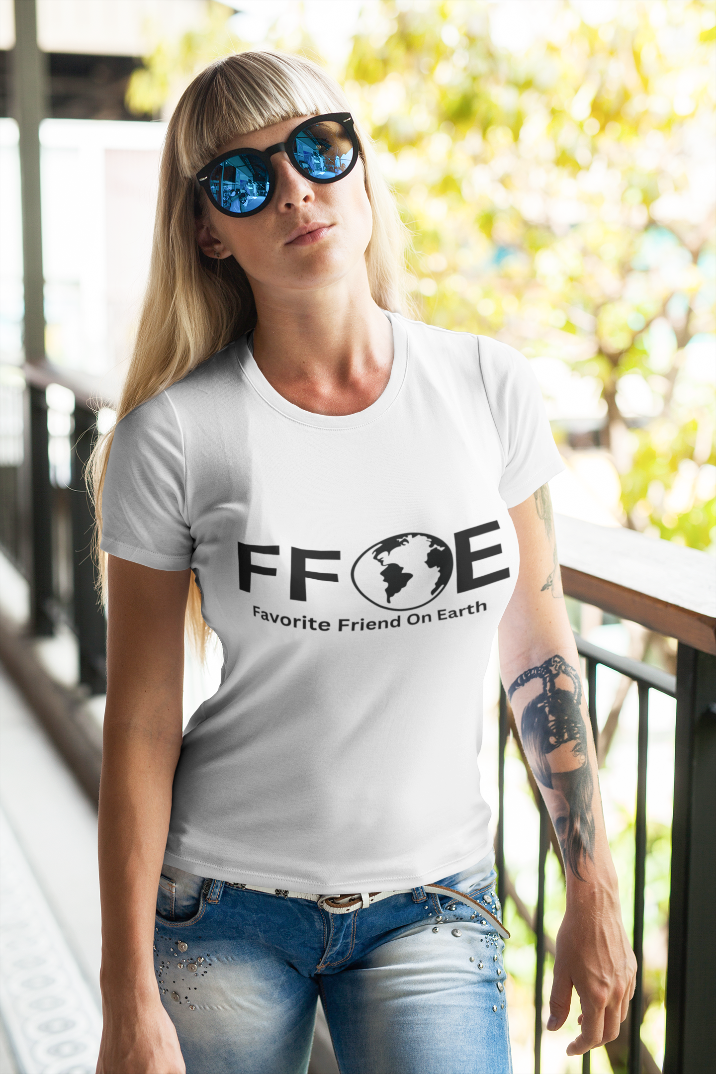 Favorite Friend On Earth T-Shirt - (FFOE) Comfort Colors 1717 Garment-Dyed