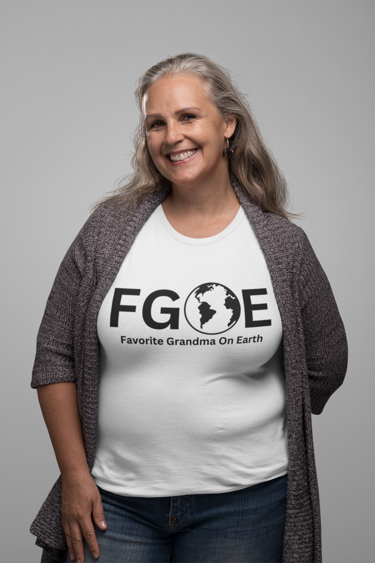 Favorite Grandma On Earth (FGOE) - Comfort Colors 1717 Garment-Dyed T-Shirt