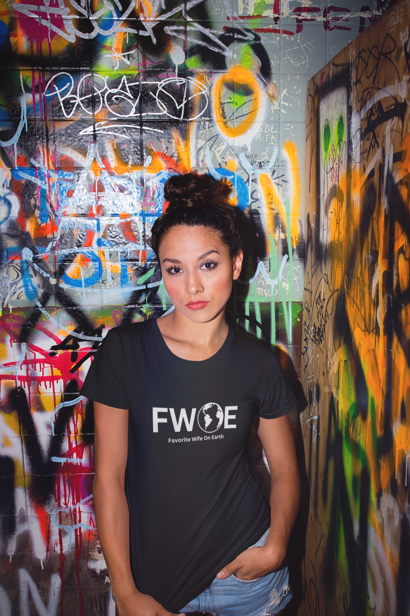 Favorite Wife On Earth (FWOE) - Unisex Soft-Style T-Shirt