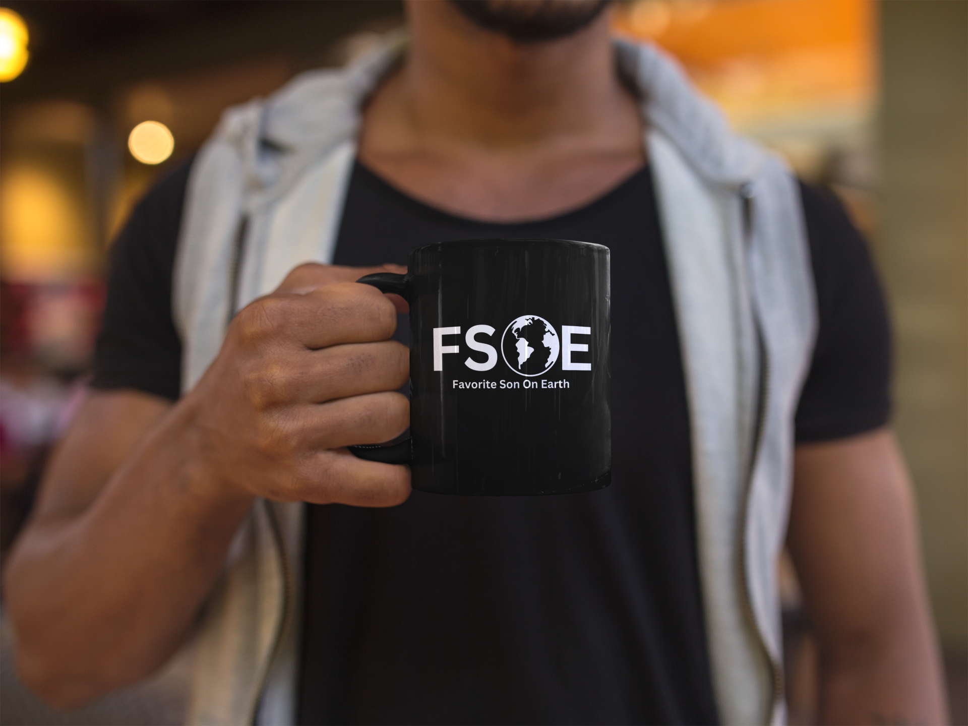 Favorite Son On Earth (FSOE) Accent Coffee Mug (11oz, 15oz)